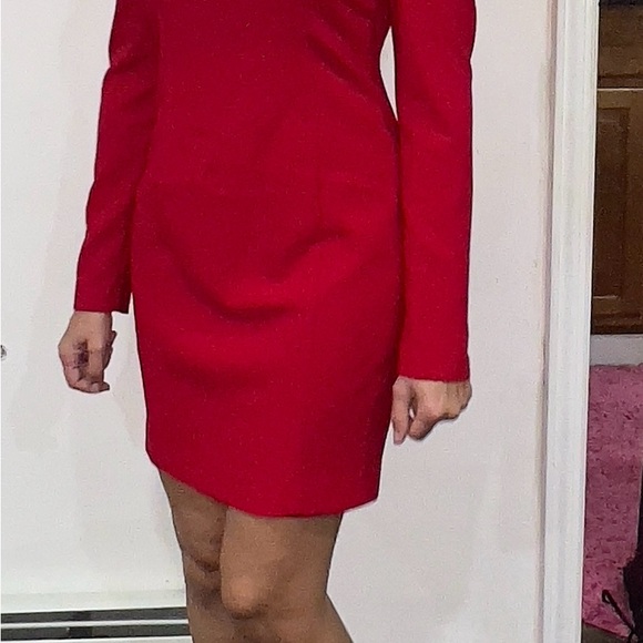 Black Halo Red Mini Dress - Picture 4 of 7